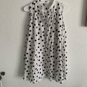 Loft Beach cover up dress polka dots